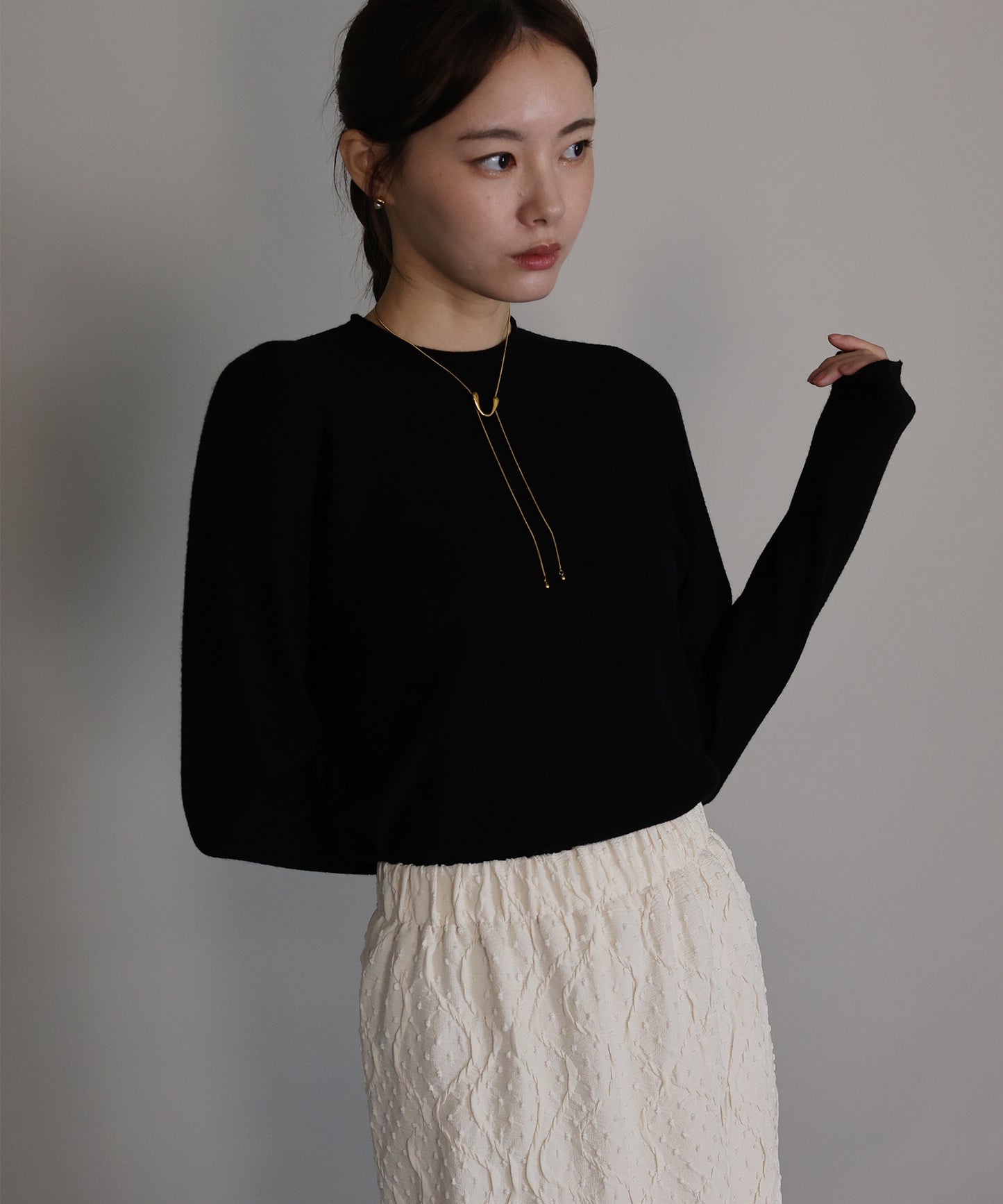 ウール混ホールガーメントニット[ J by blue ]