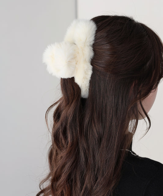 【早割5％OFF】ボリュームファーバンスクリップ