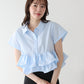【早割5％OFF】フリルヘムブラウス【メール便】
