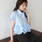 【早割5％OFF】フリルヘムブラウス【メール便】
