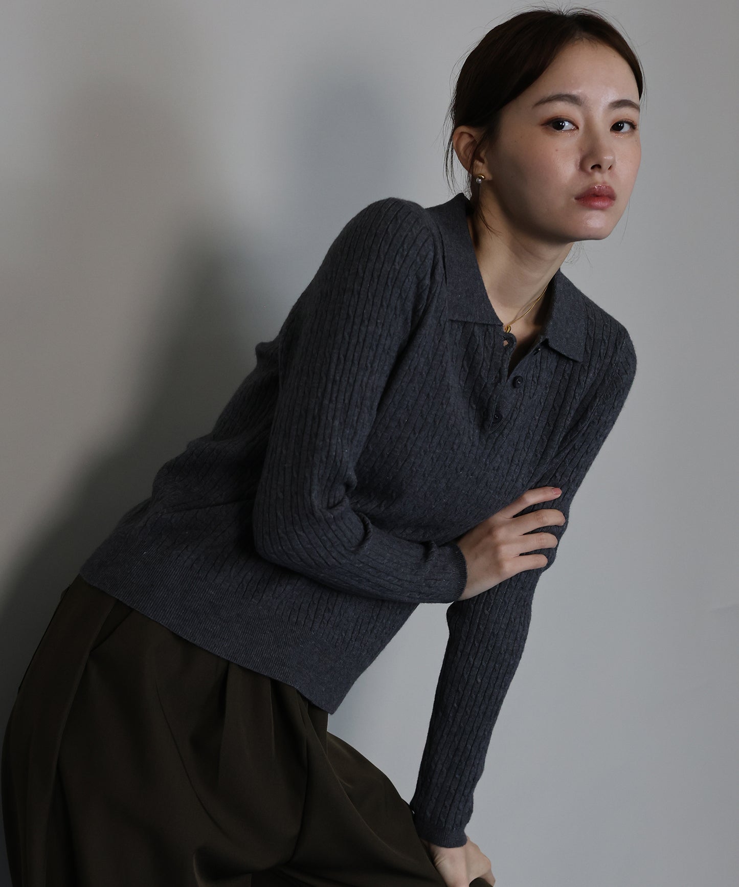 【早割5％OFF】ケーブルポロニット[ J by blue ]