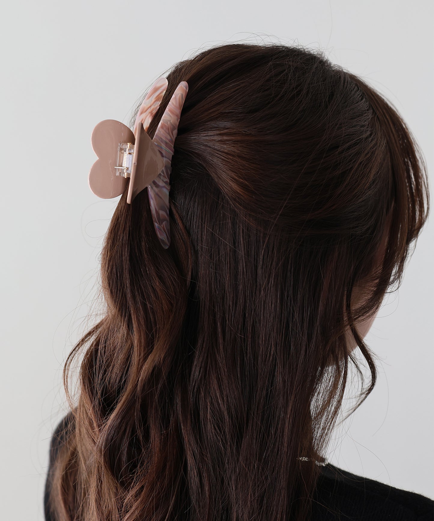 【早割5％OFF】マーブルハートバンスクリップ