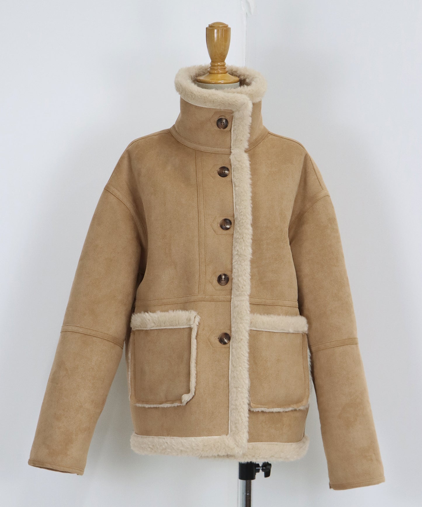 リバーシブルボアムートンコート