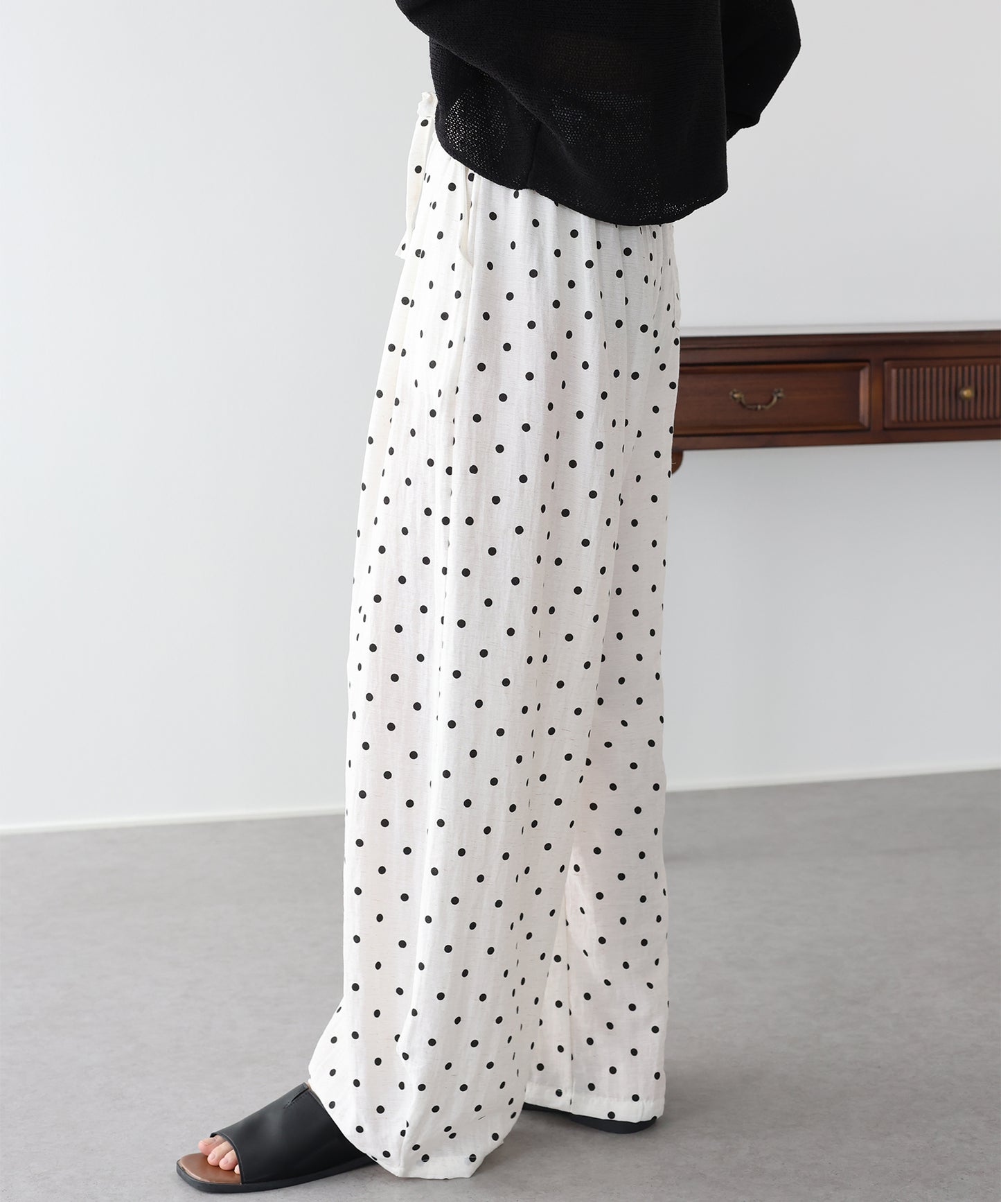 ウエストゴムドットパンツ