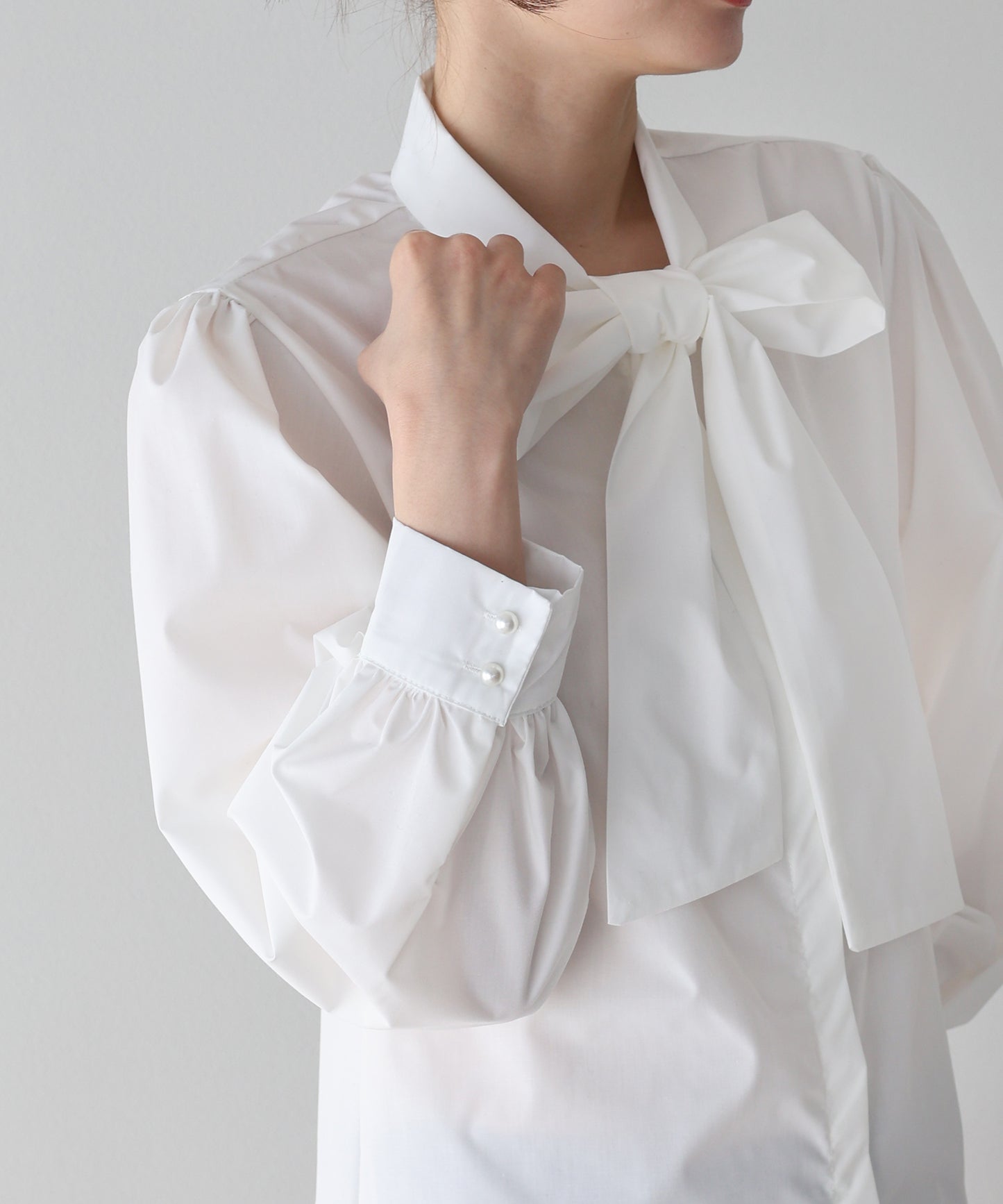 ビッグリボンボウタイブラウス【ネコポス】