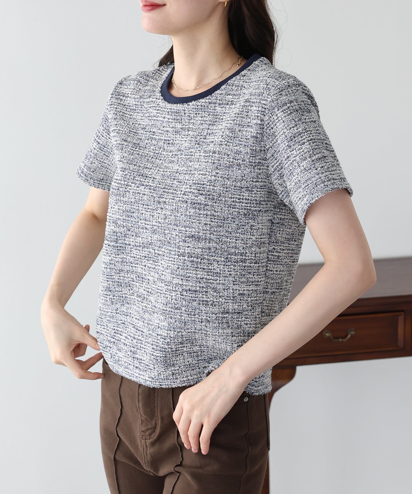 ツイードTシャツ【ネコポス】