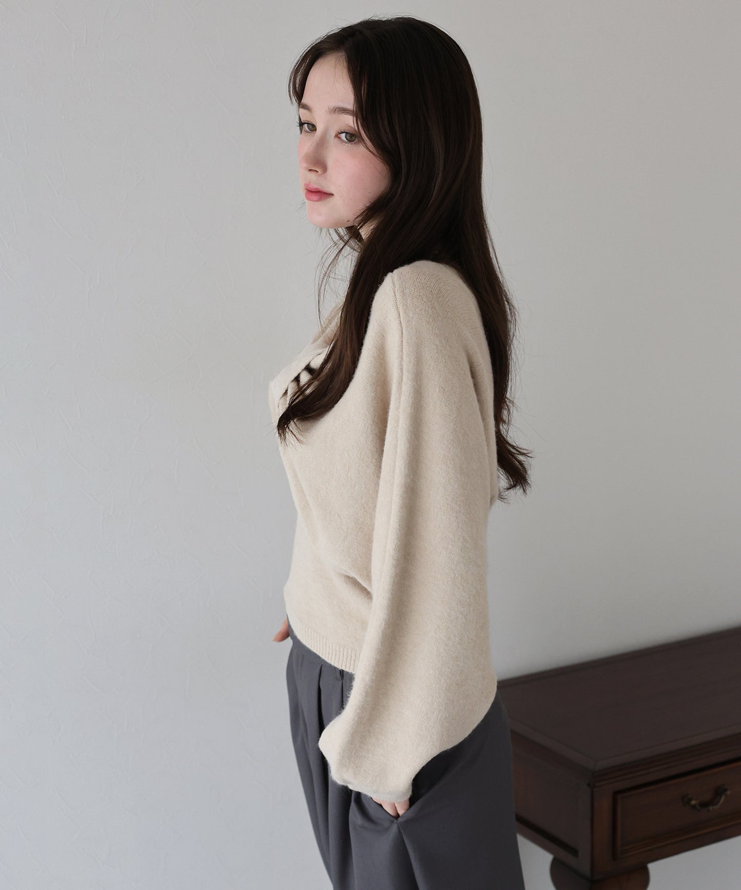 【早割5％OFF】リボンショートニットセット