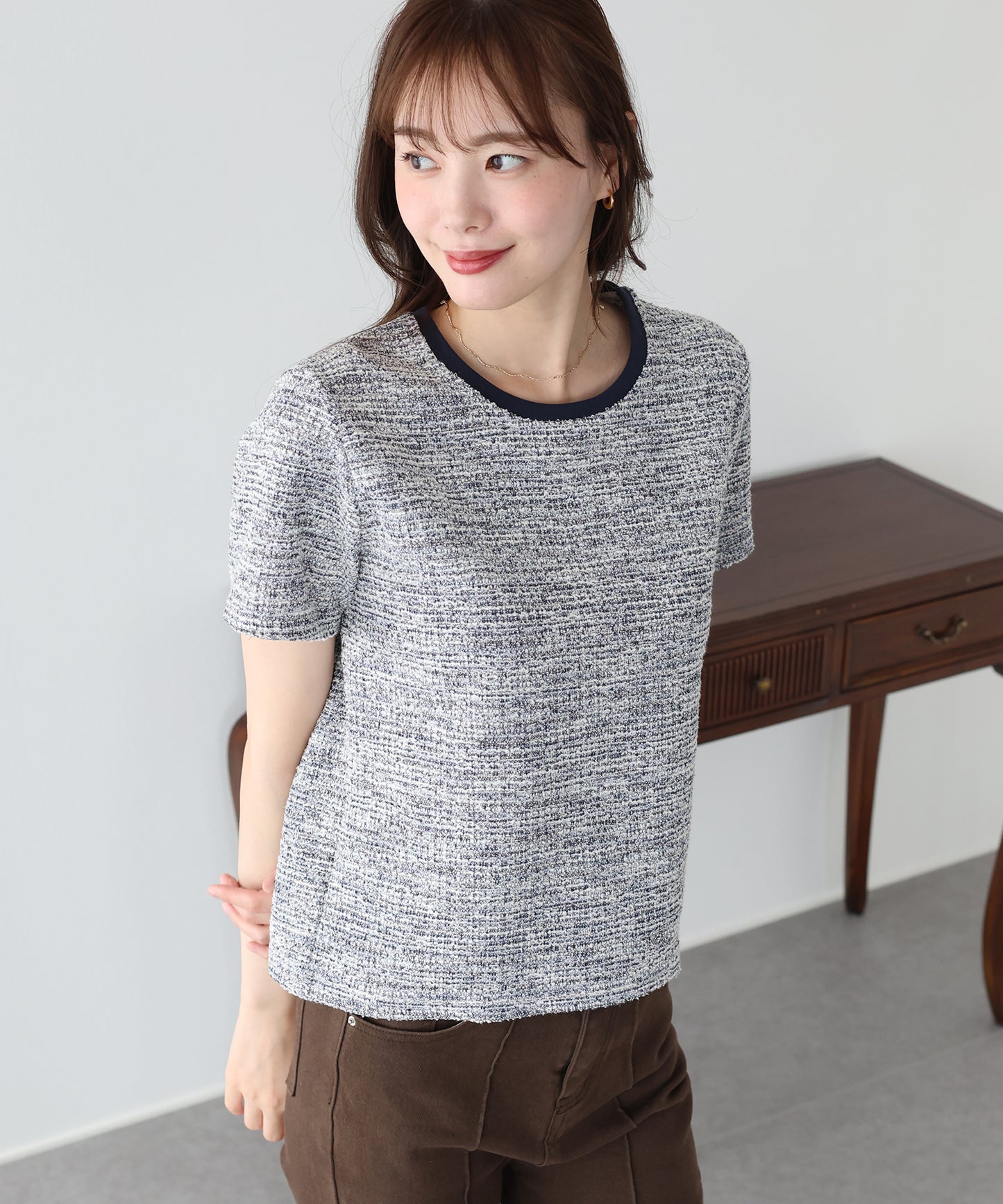 ツイードTシャツ【ネコポス】
