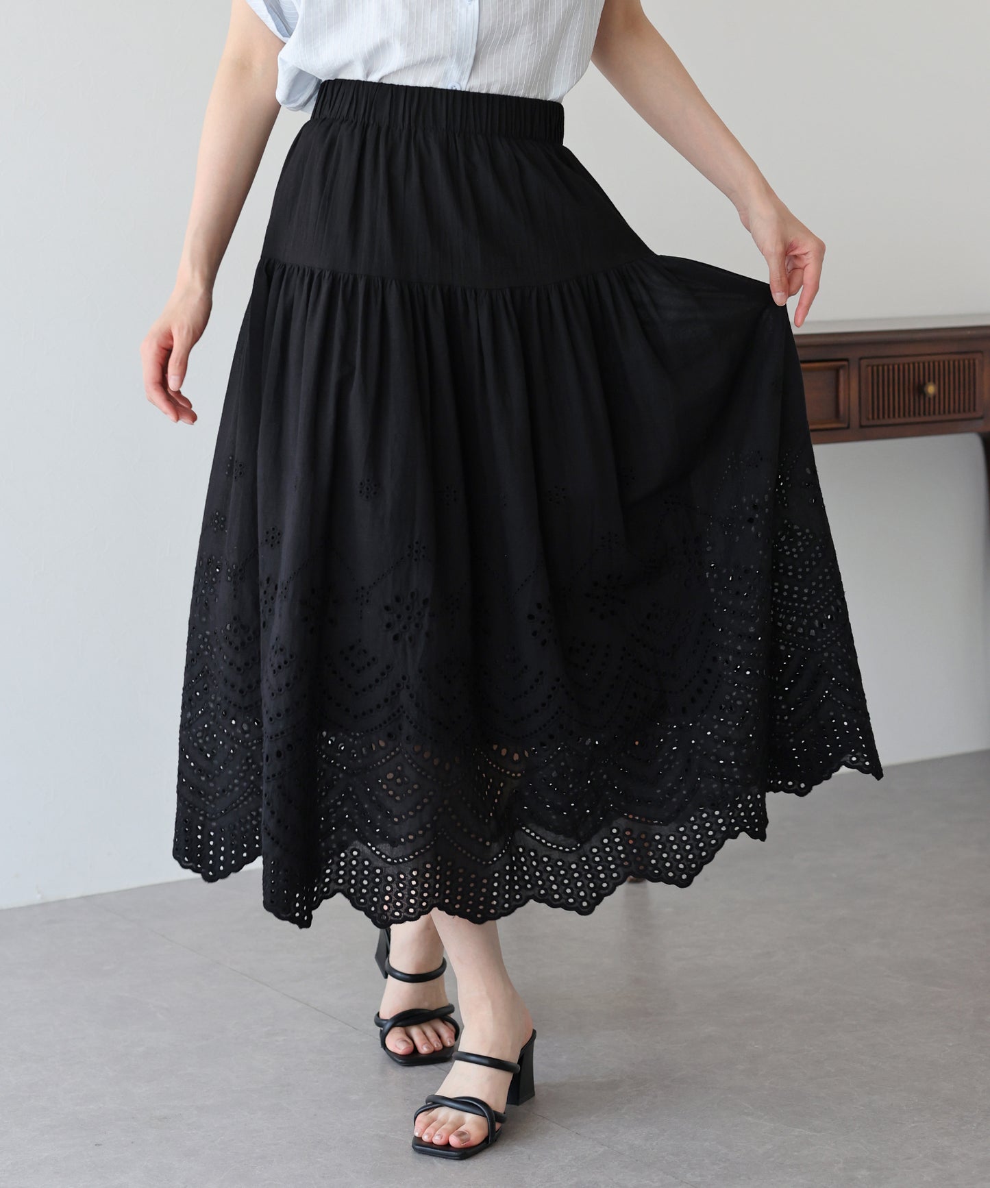 【TIME SALE】コットンレーススカート