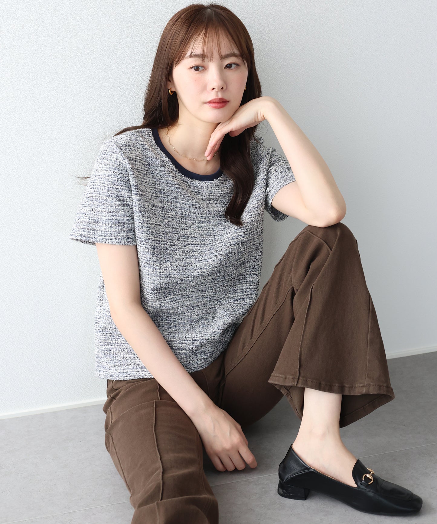 ツイードTシャツ【ネコポス】