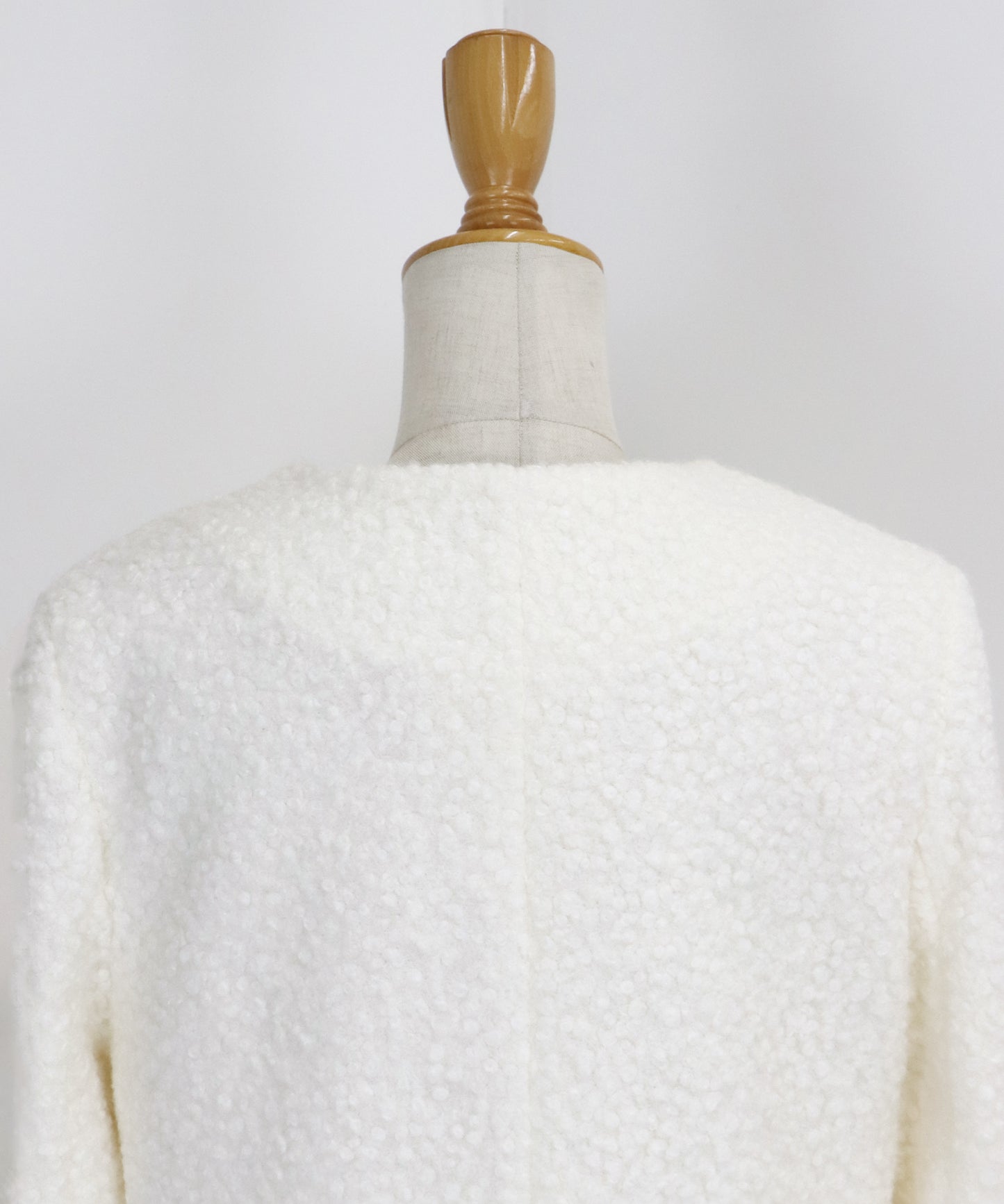 金ボタンボアコート