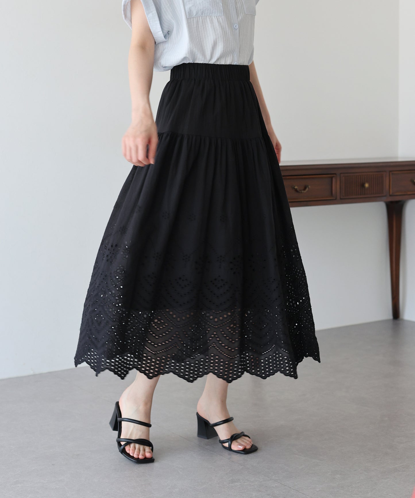 【TIME SALE】コットンレーススカート