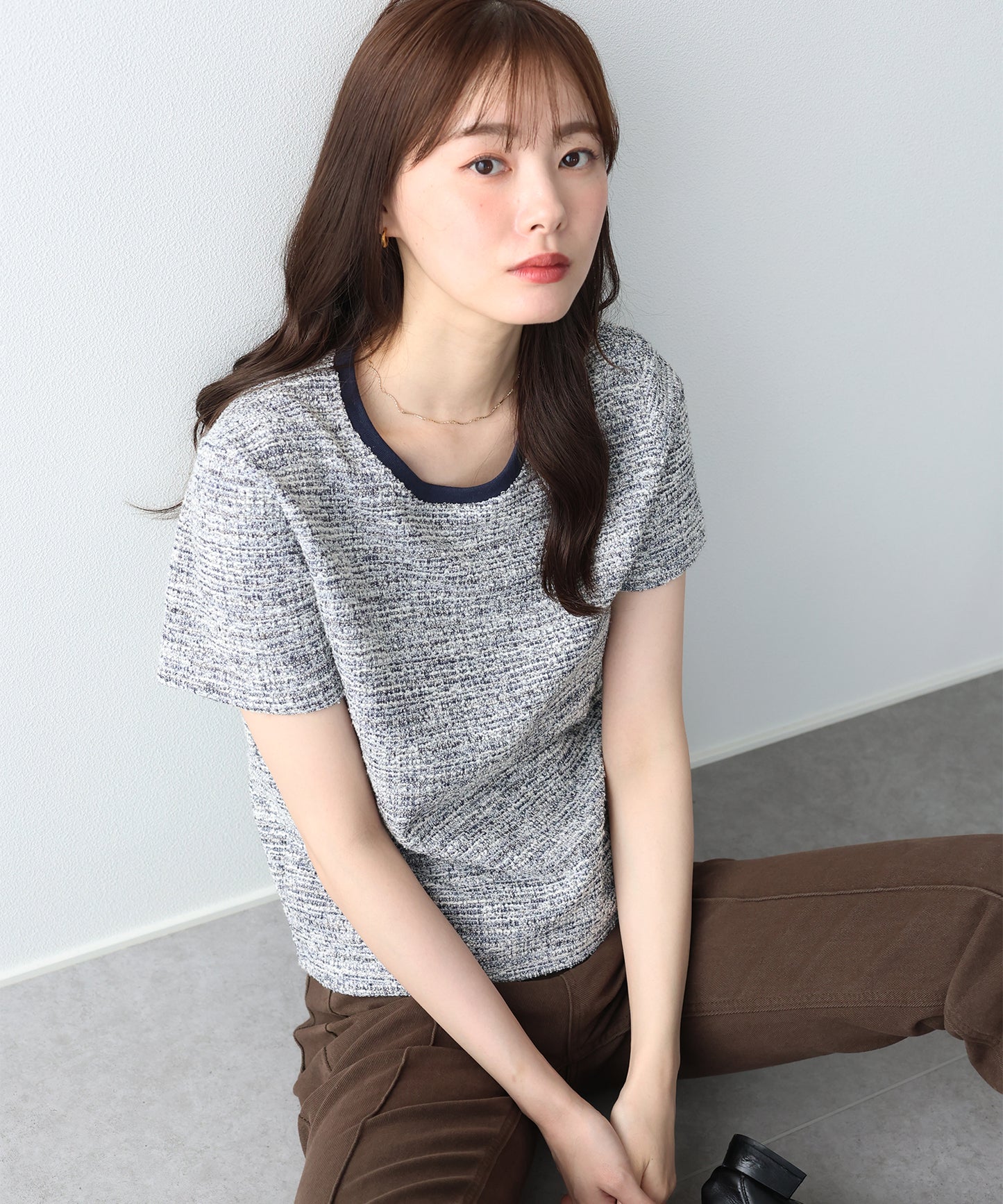 ツイードTシャツ【ネコポス】
