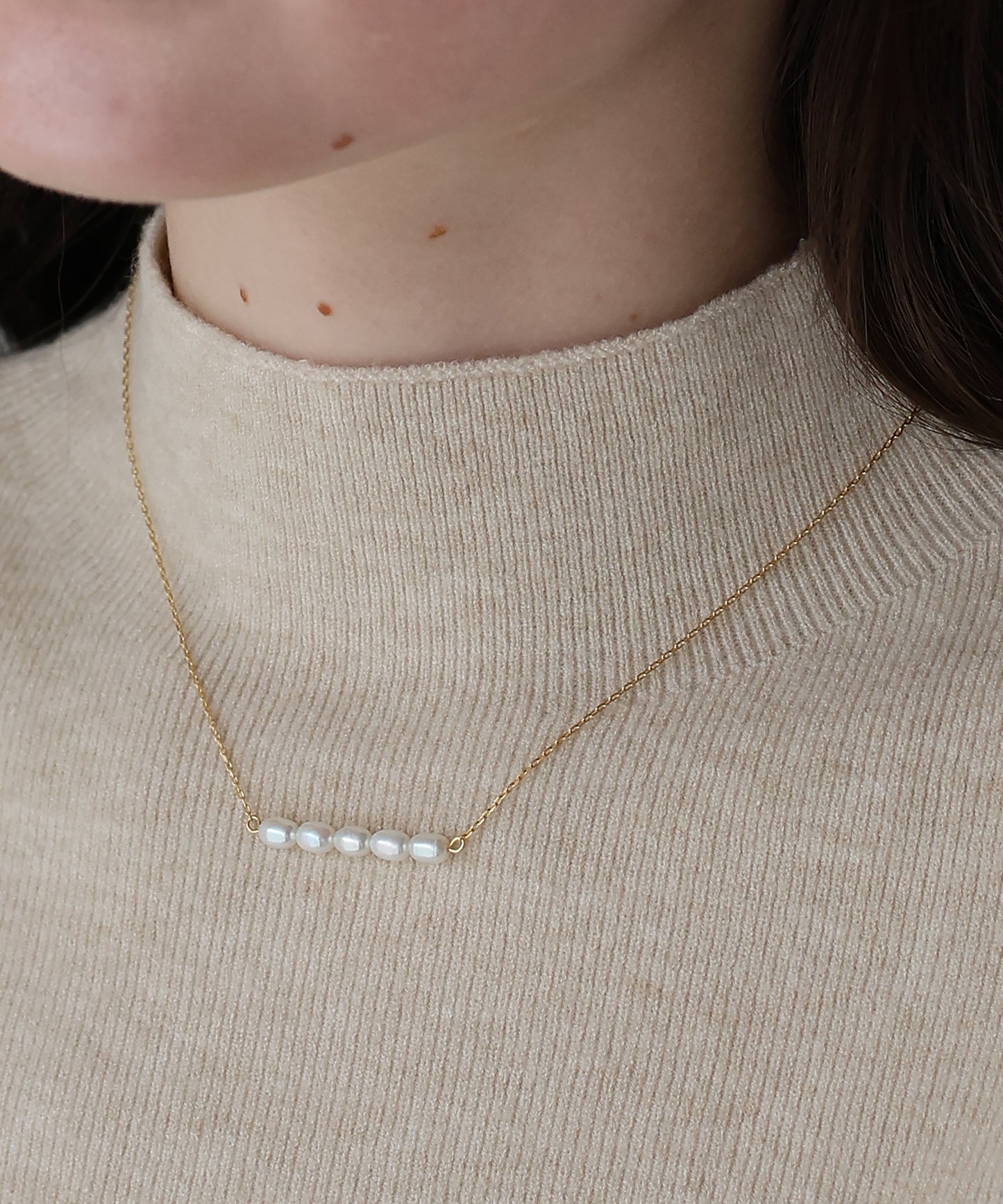 ウォーターパールネックレス / silver925[ J by blue ]【ネコポス】