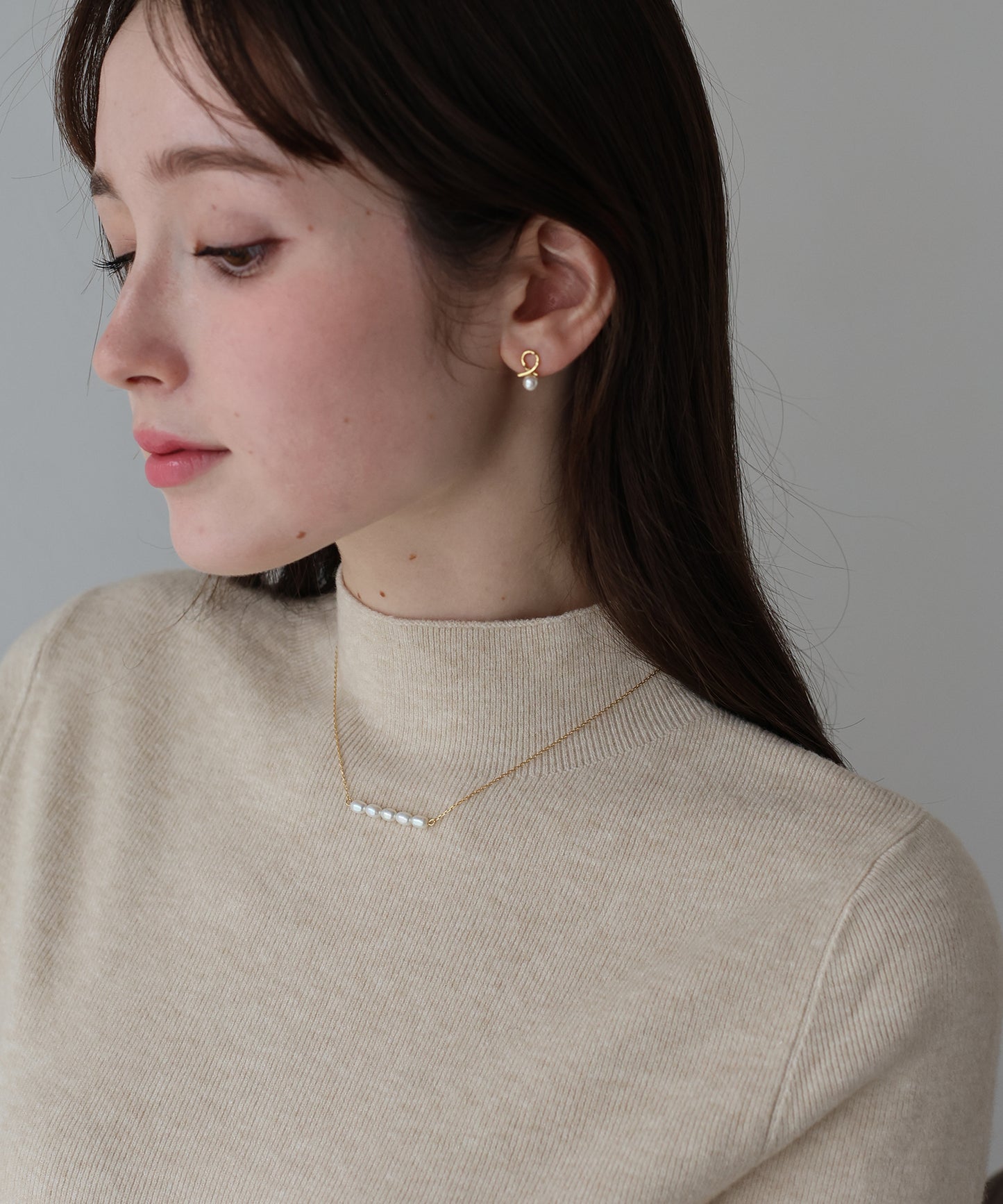 ウォーターパールネックレス / silver925[ J by blue ]【ネコポス】