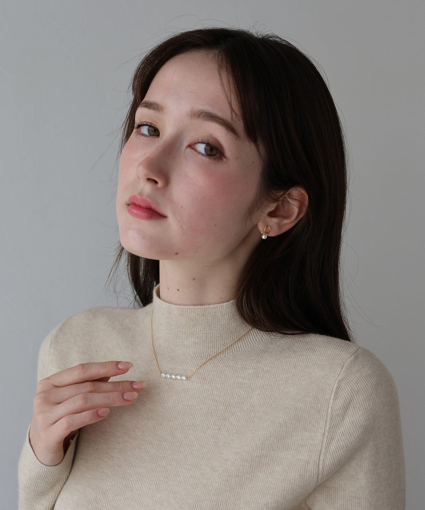 ウォーターパールネックレス / silver925[ J by blue ]【ネコポス】