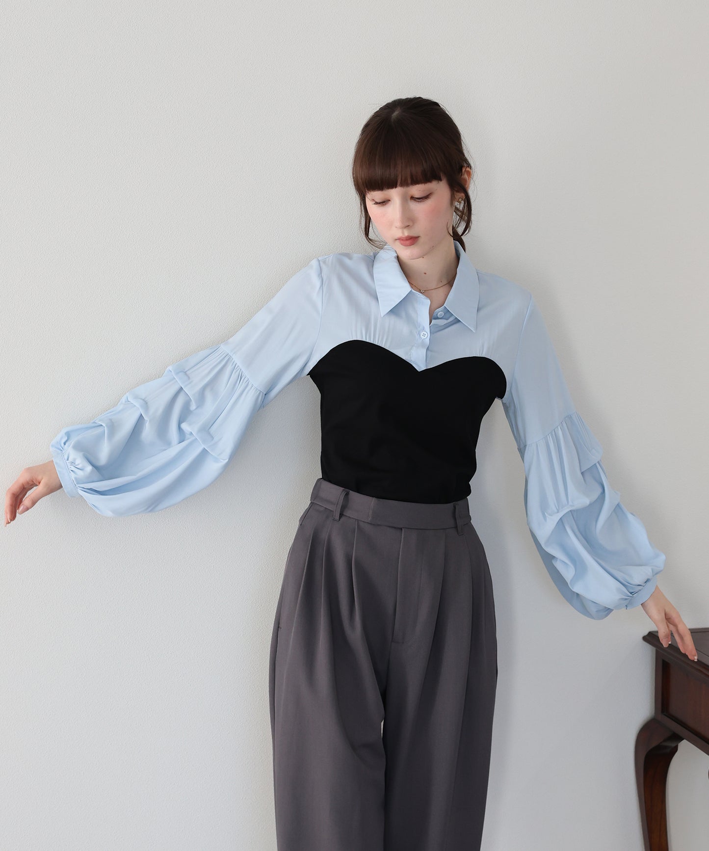 【早割5％OFF】ビスチェドッキングシャツ