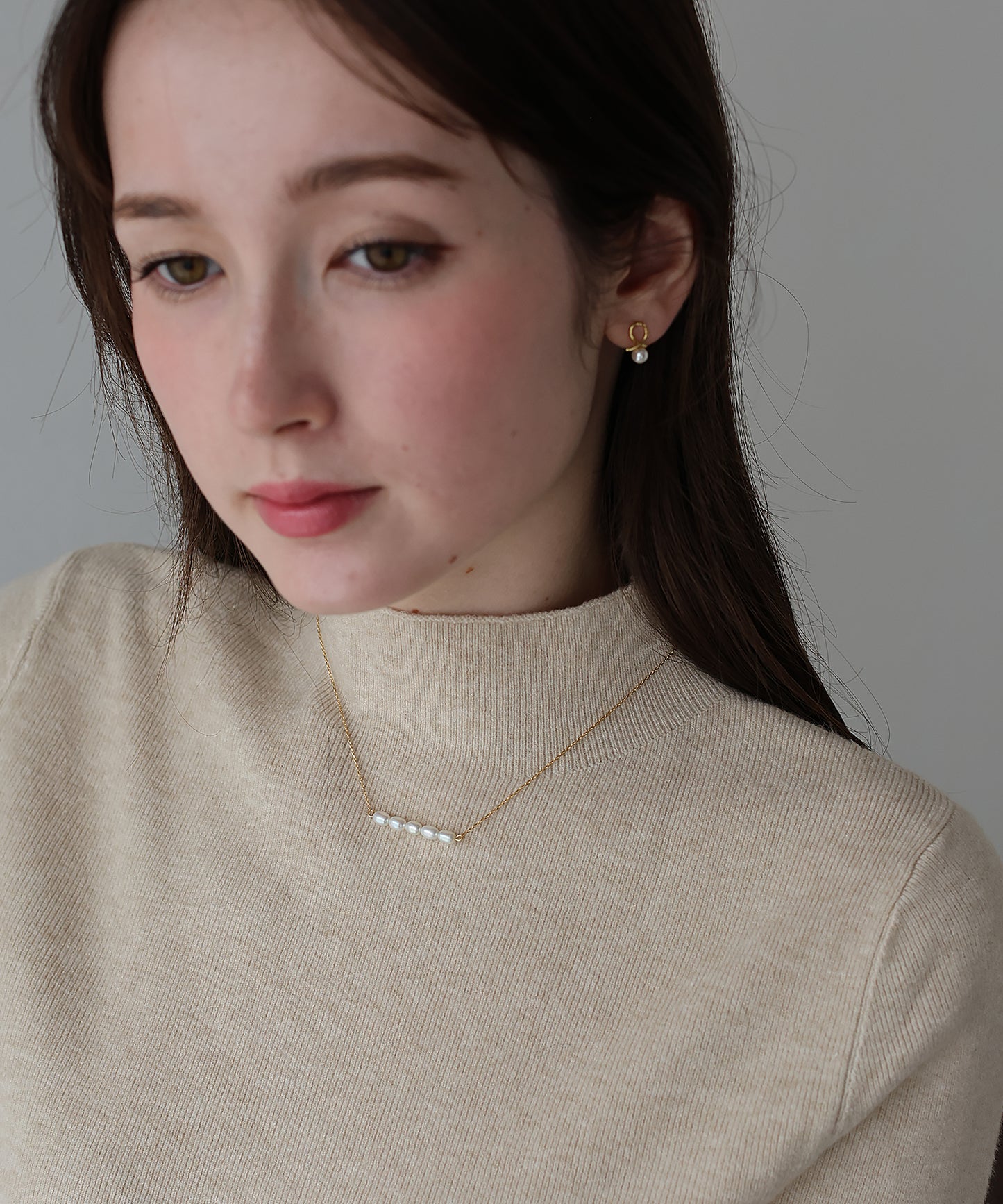 ウォーターパールネックレス / silver925[ J by blue ]【ネコポス】