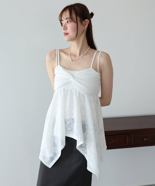 【早割5％OFF】レースキャミソールチュニック【メール便】