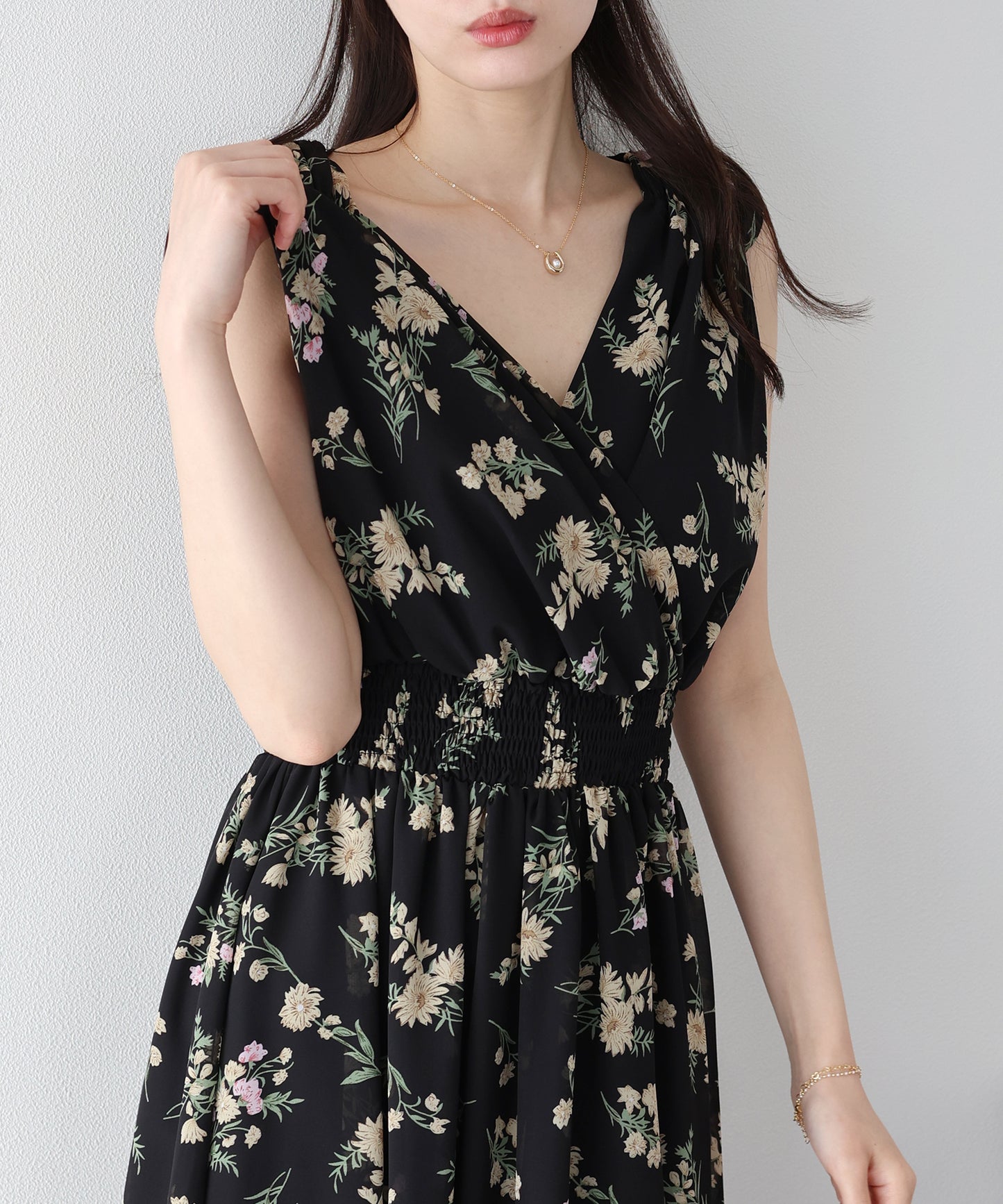 【早割5％OFF】フラワーカシュクールワンピース