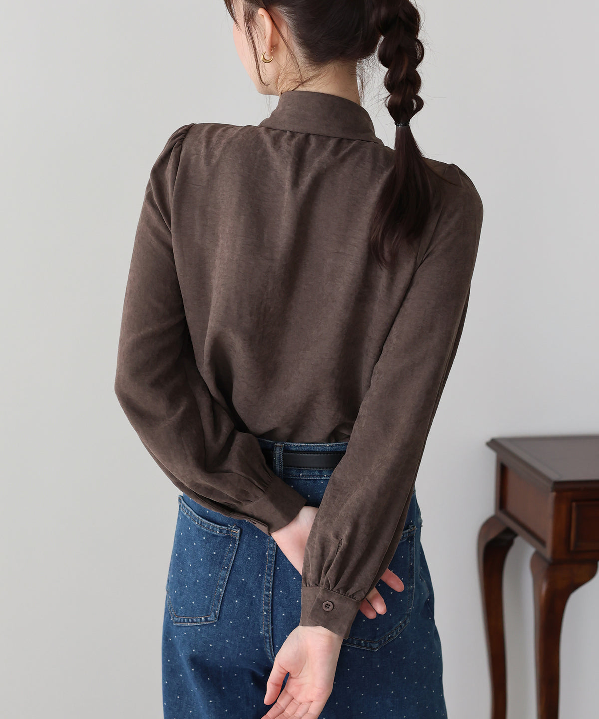 【早割5％OFF】フロントフリルブラウス【メール便】