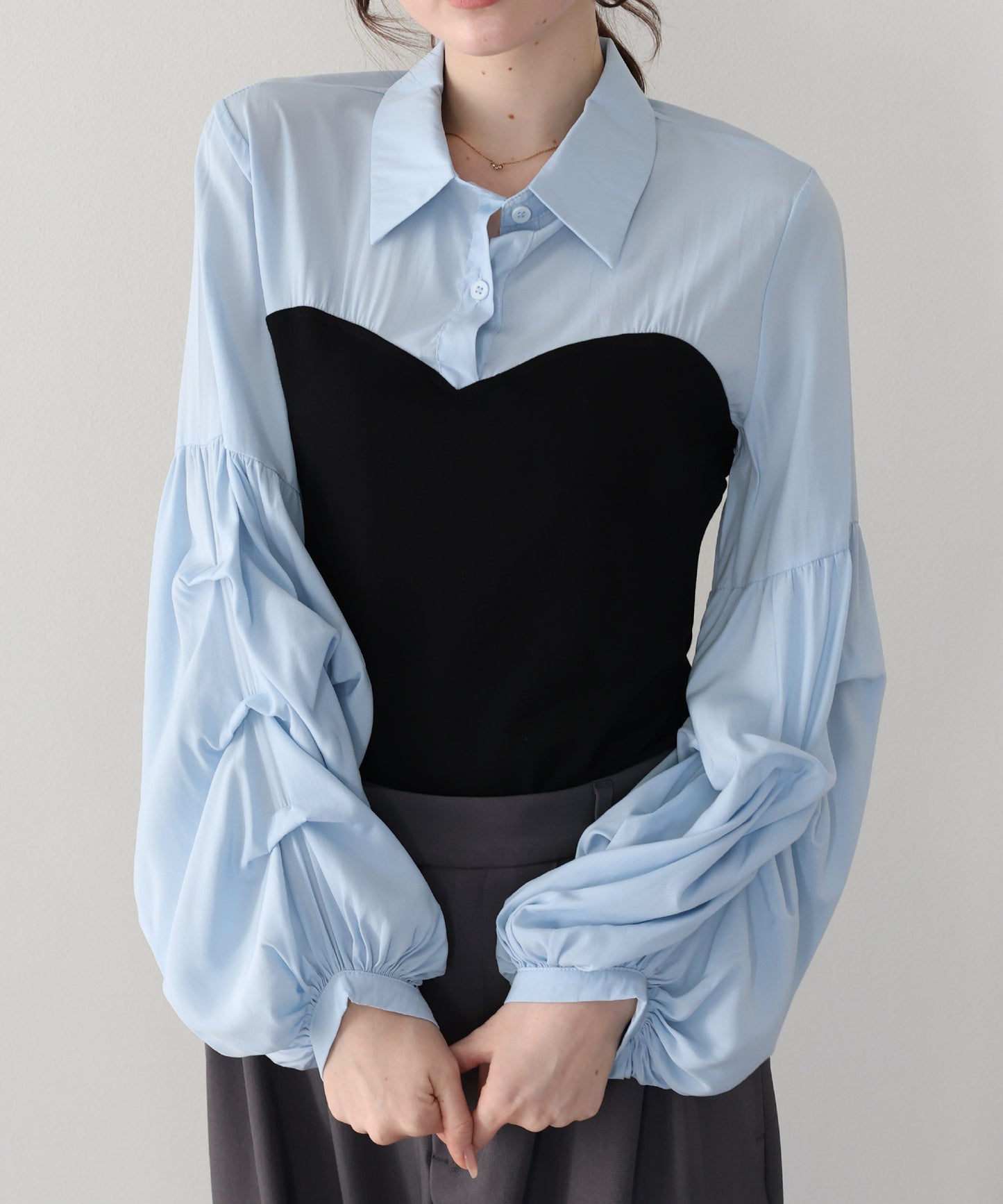 【早割5％OFF】ビスチェドッキングシャツ