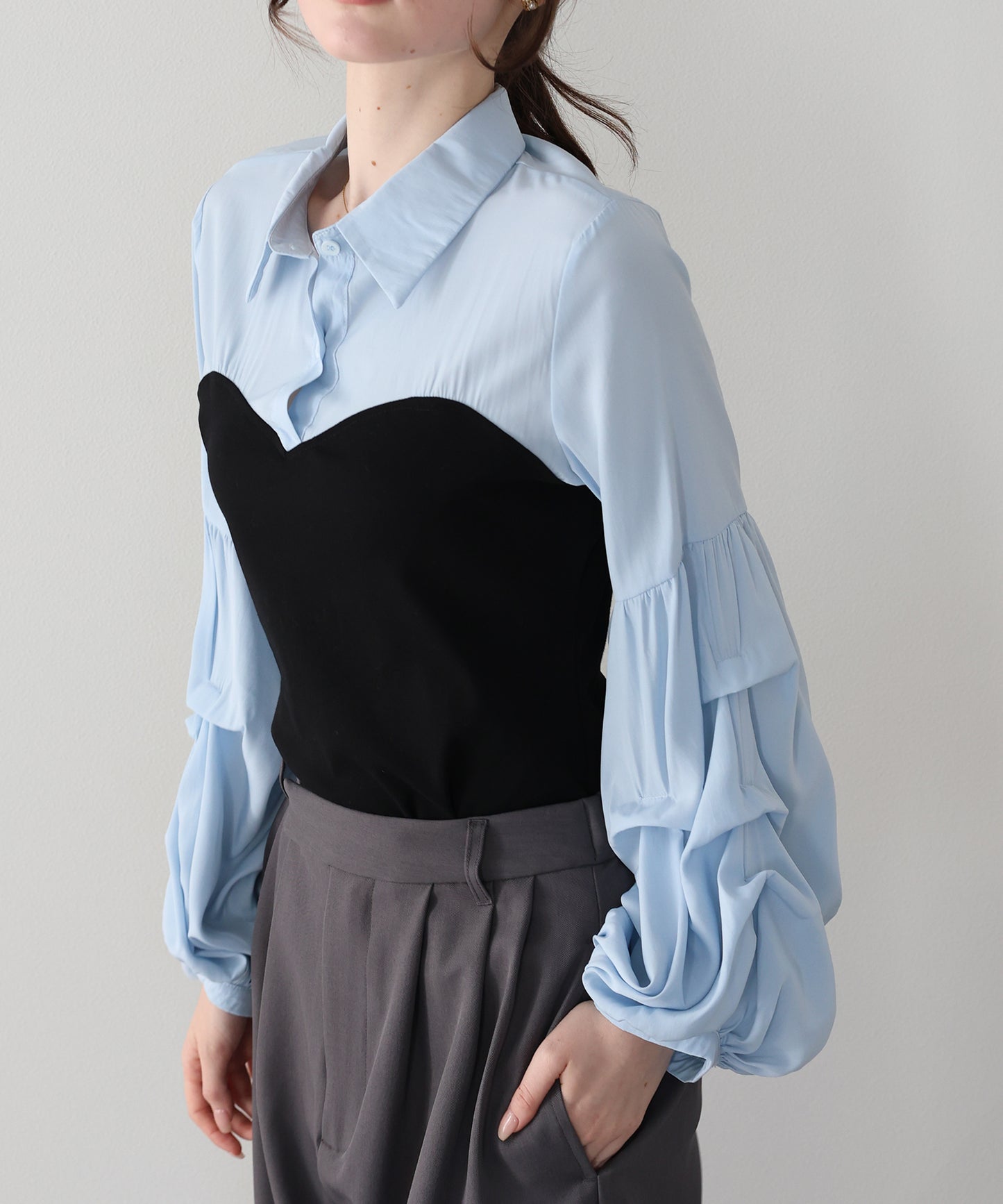 【早割5％OFF】ビスチェドッキングシャツ