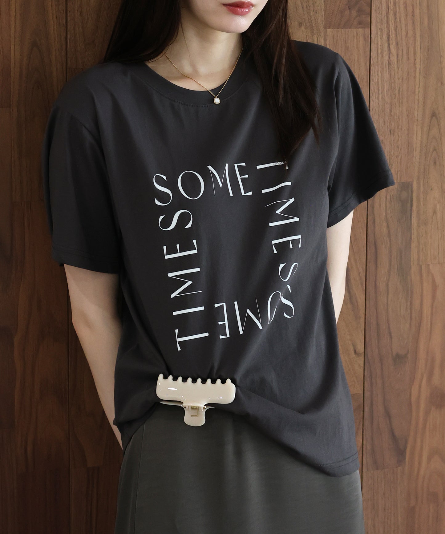 ロゴレタリングTシャツ【メール便】