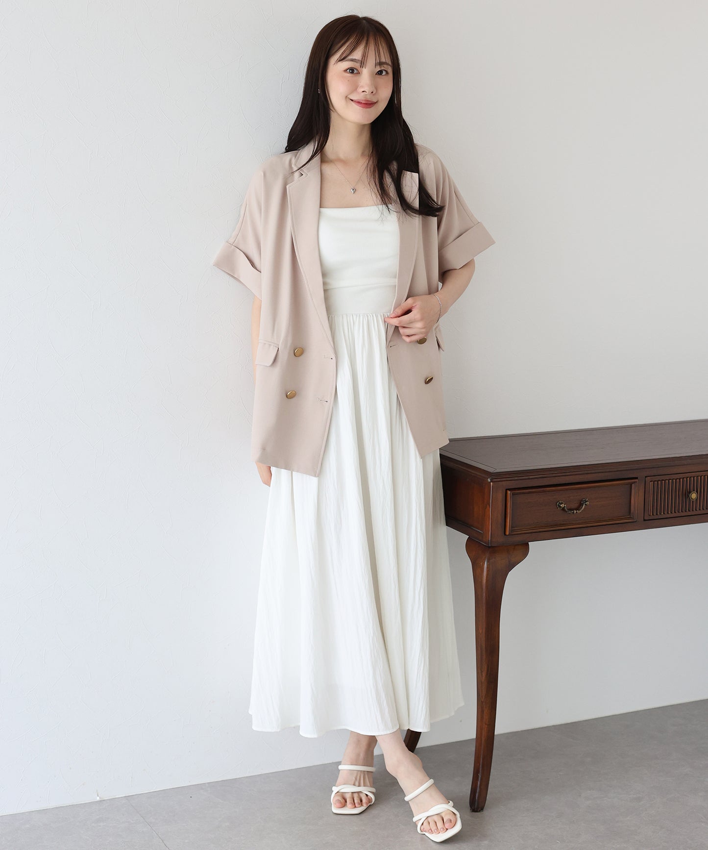 【TIME SALE】カップ付きキャミワンピース