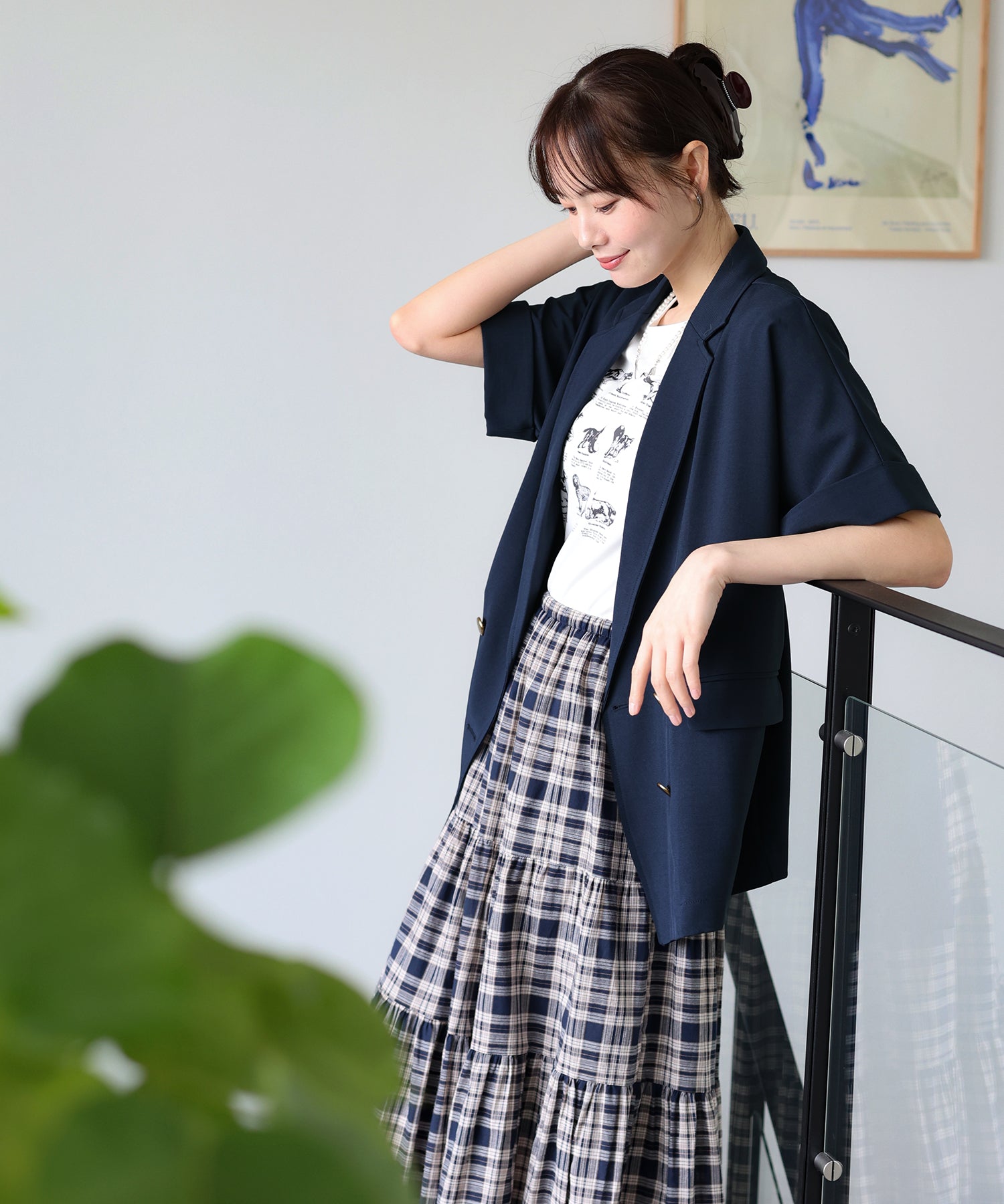 リネンライク半袖シャツジャケット – BLUE ONLINE