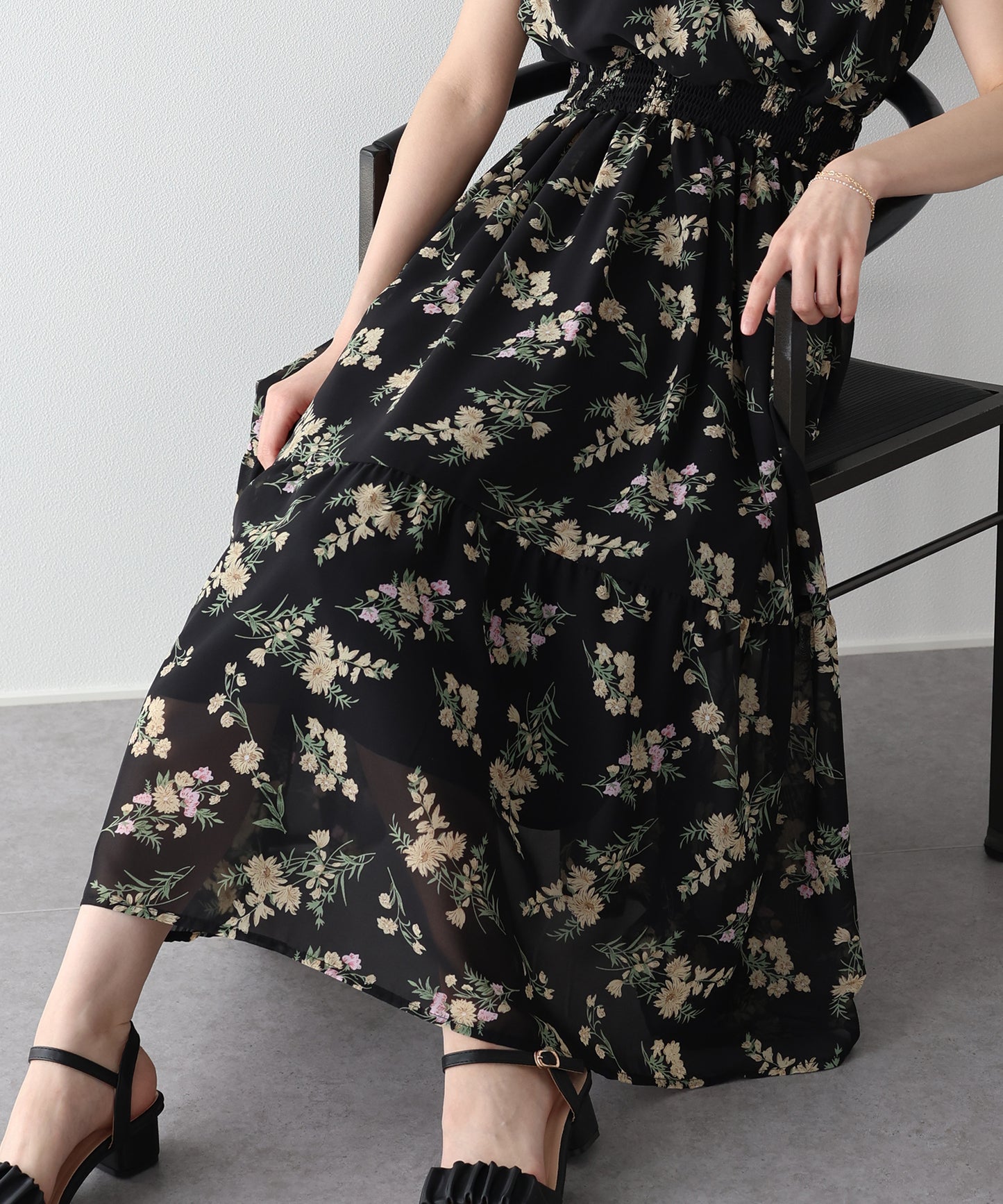 【早割5％OFF】フラワーカシュクールワンピース