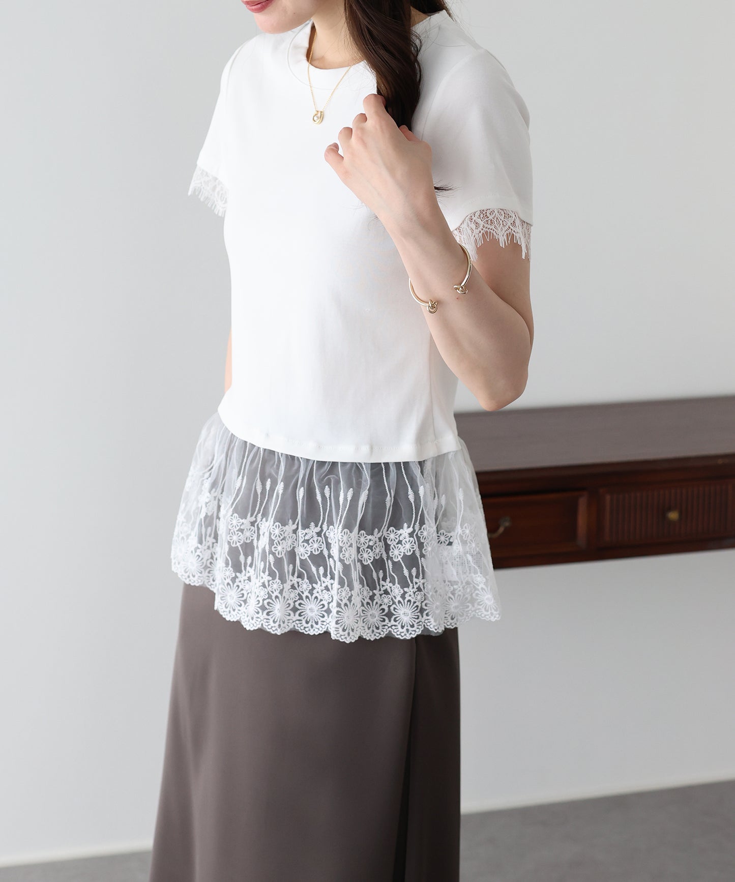 レースドッキングＴシャツ【メール便】