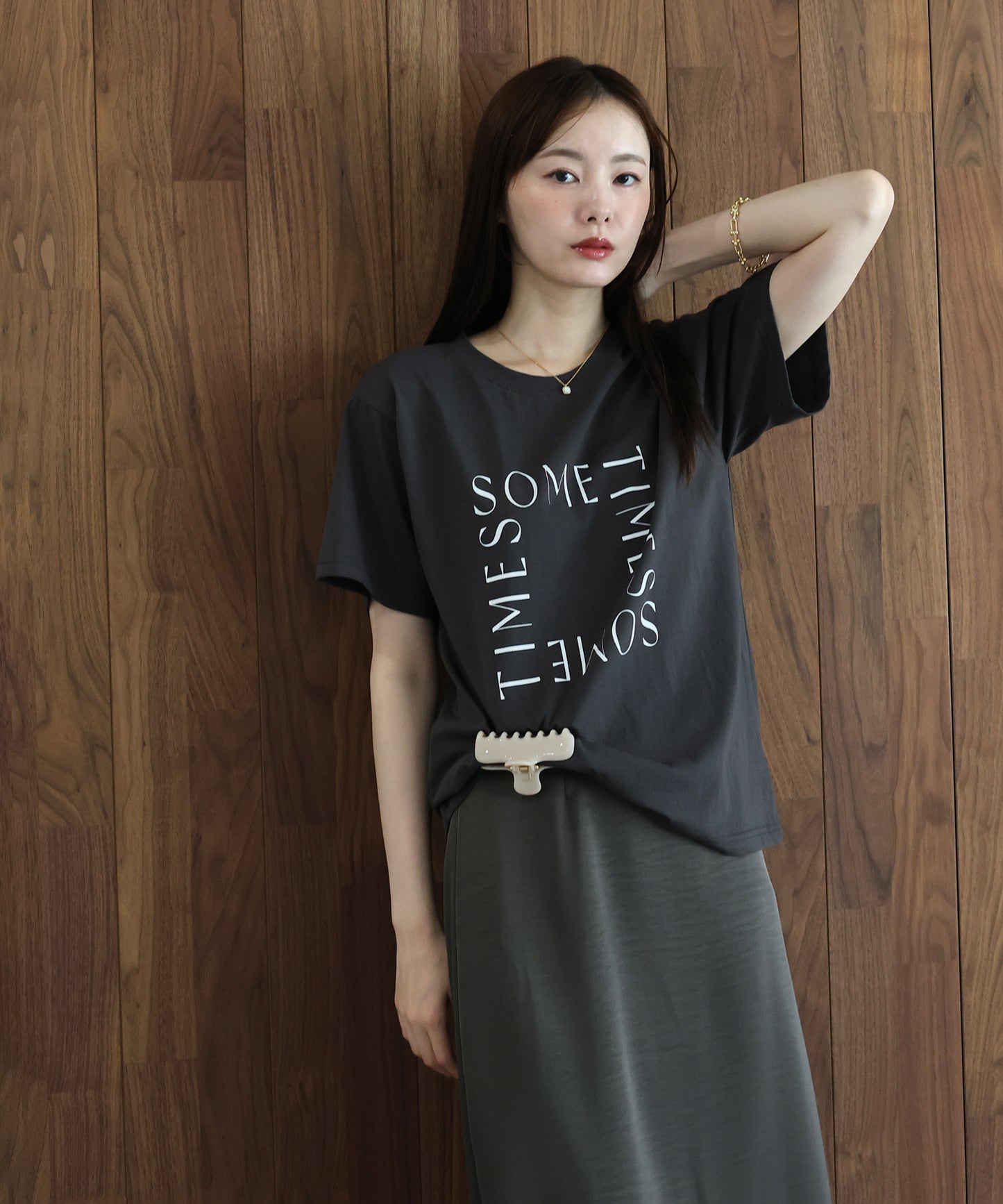 ロゴレタリングTシャツ【メール便】