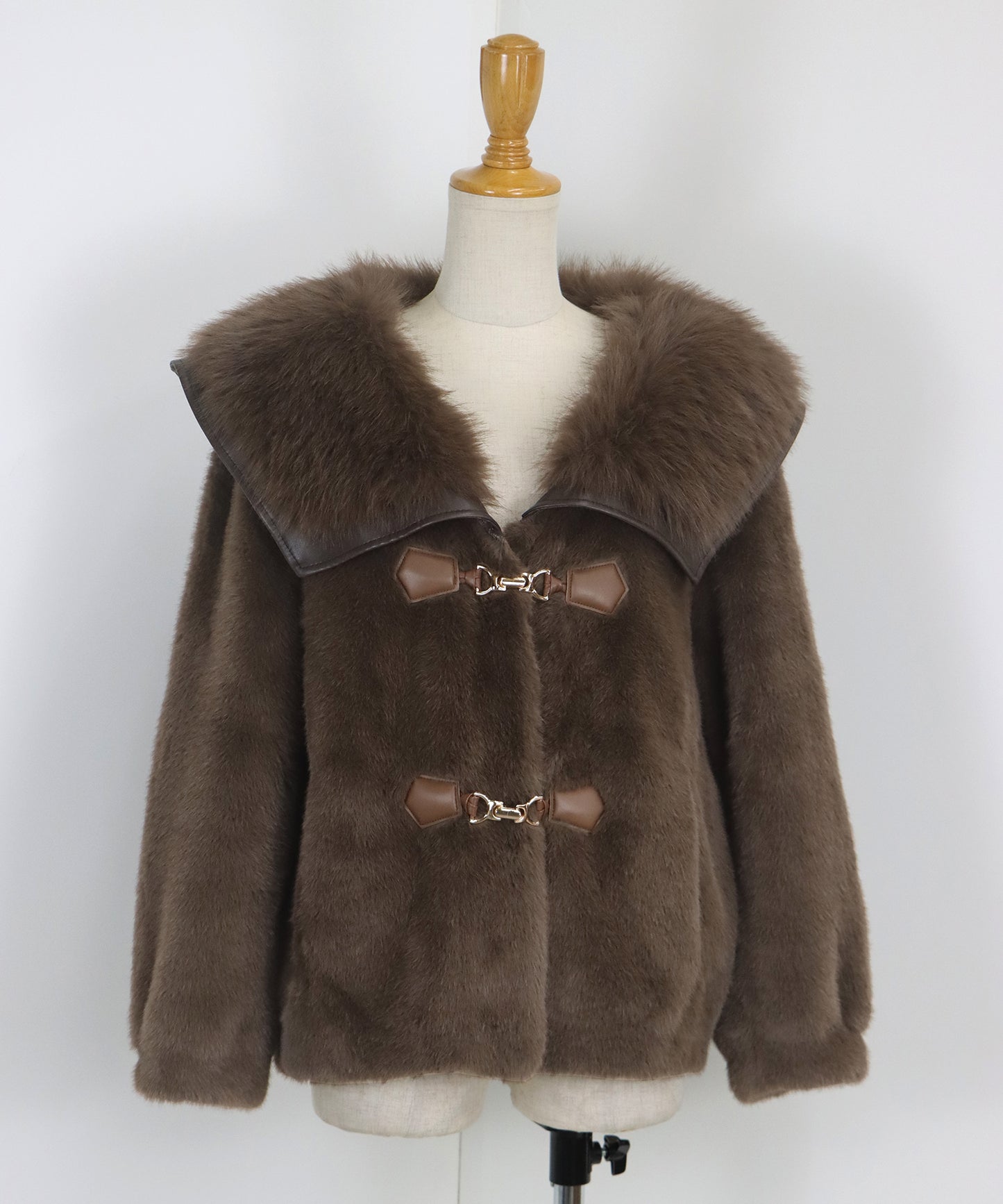 ビッグカラーファーコート