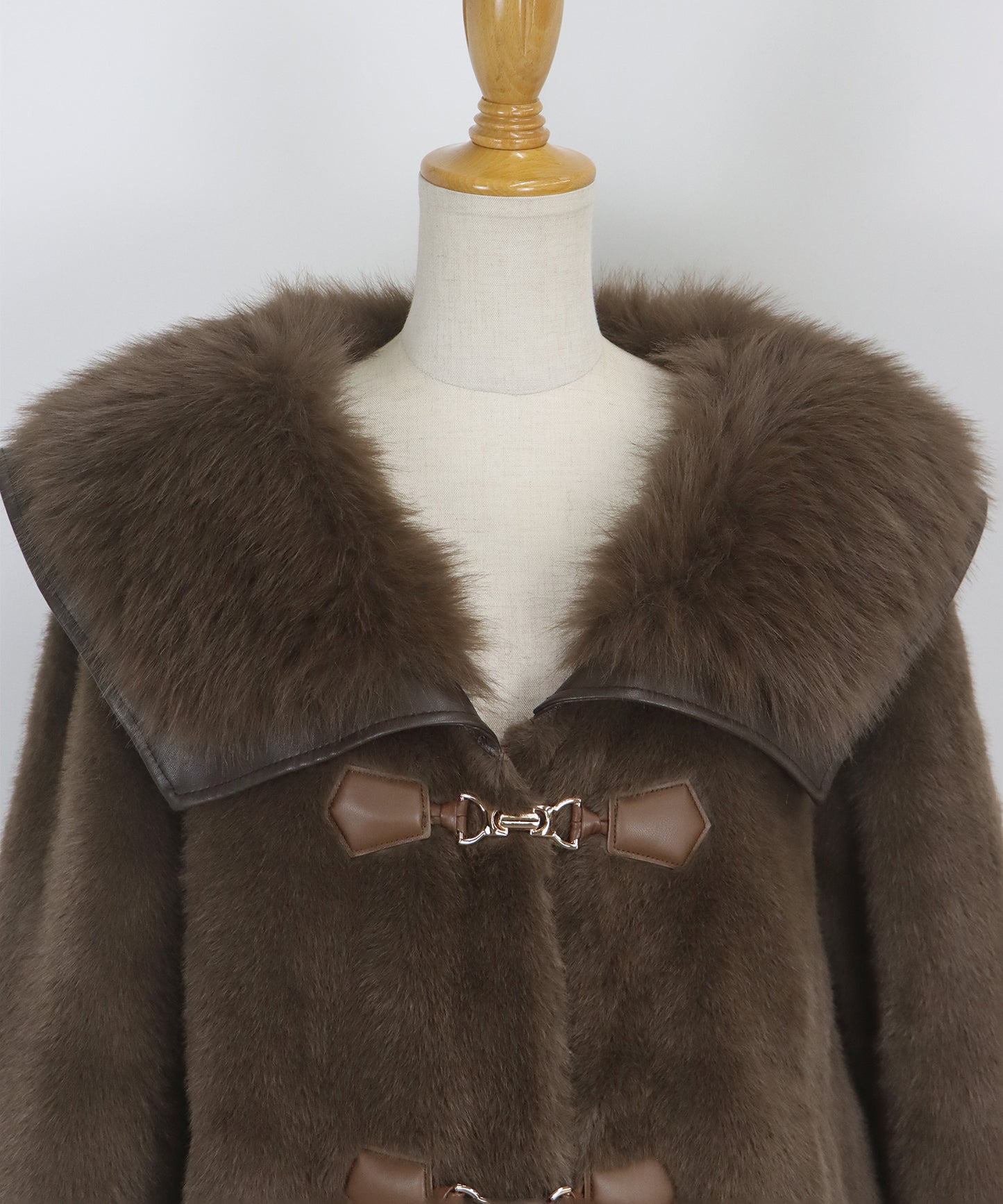 ビッグカラーファーコート