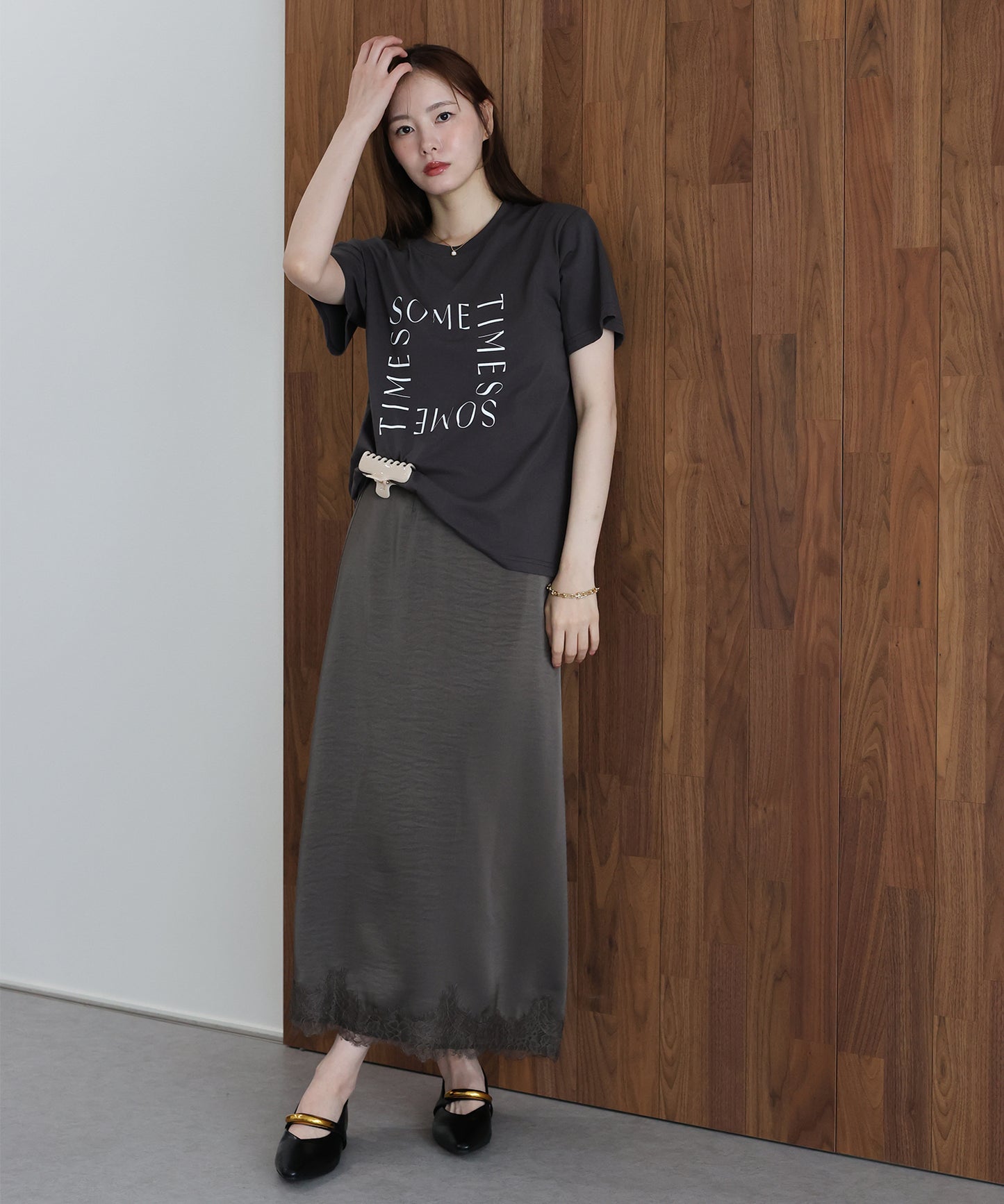 ロゴレタリングTシャツ【メール便】