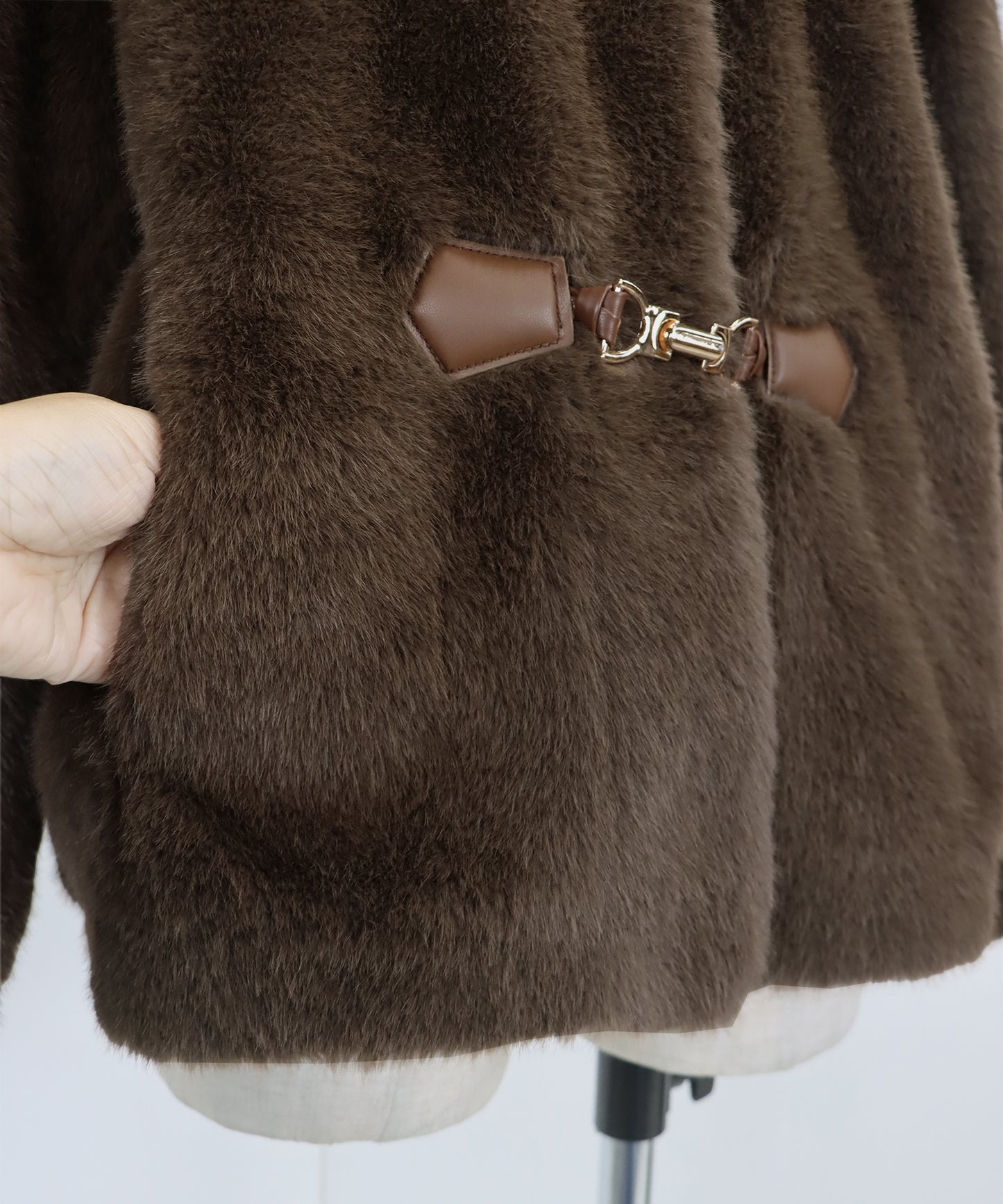 ビッグカラーファーコート