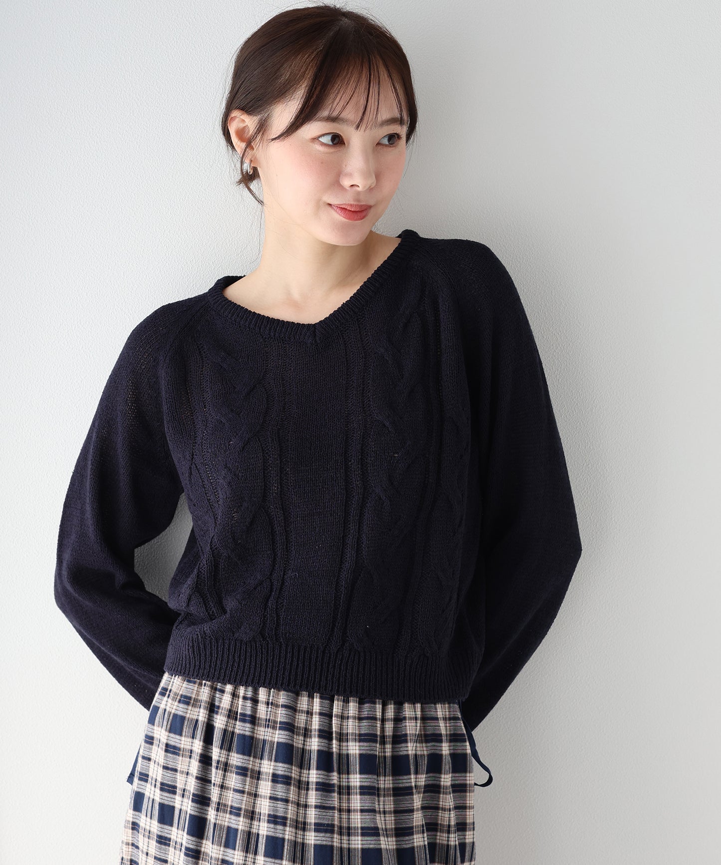 【早割5％OFF】ケーブルメッシュニット