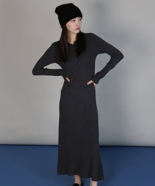 【早割5％OFF】ポロリブニットワンピース[ J by blue ]