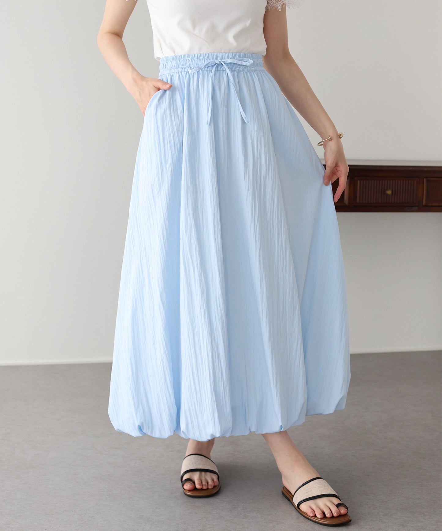 【早割5％OFF】バルーンロングスカート