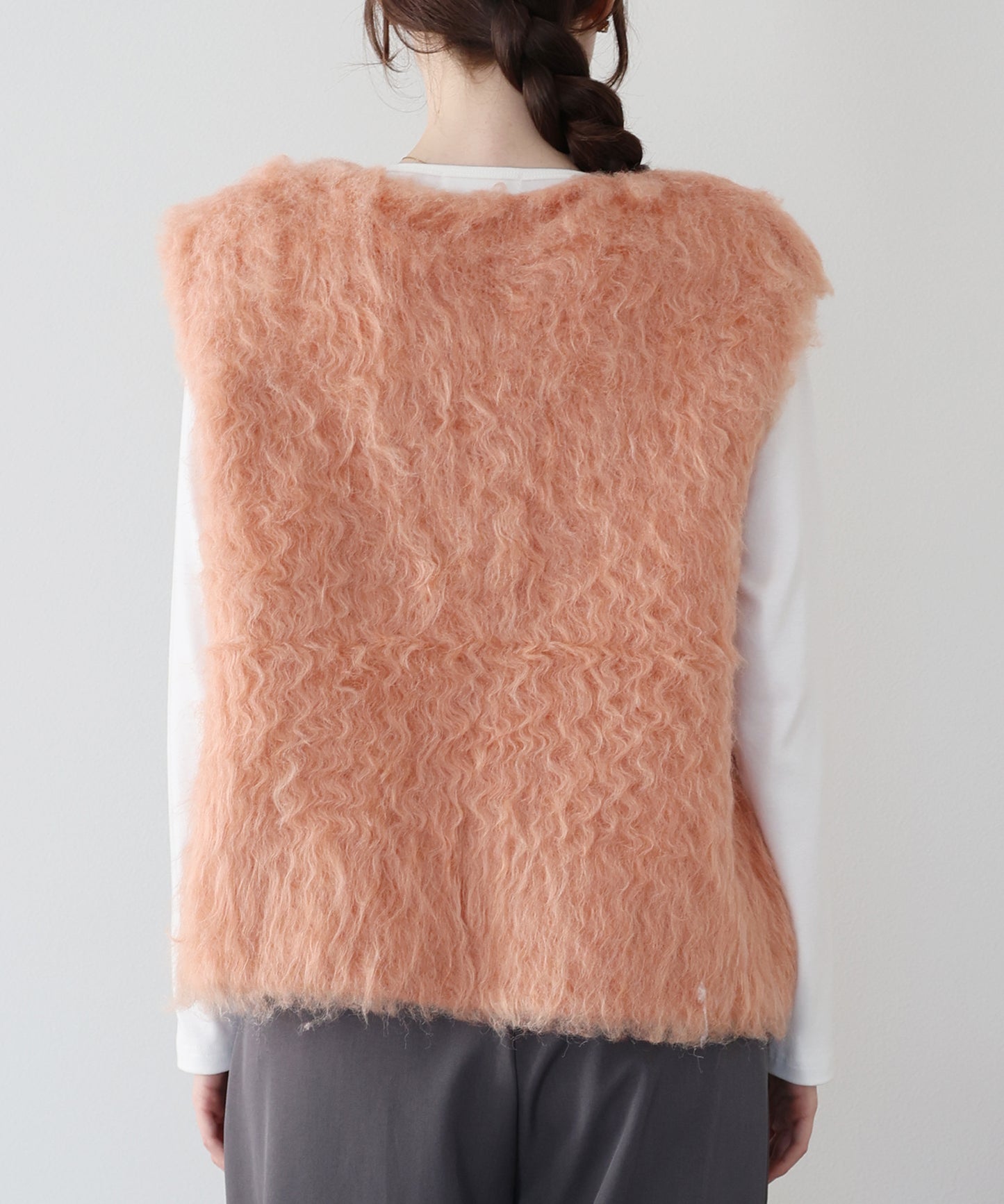 【早割5％OFF】プードルシャギーニットベスト