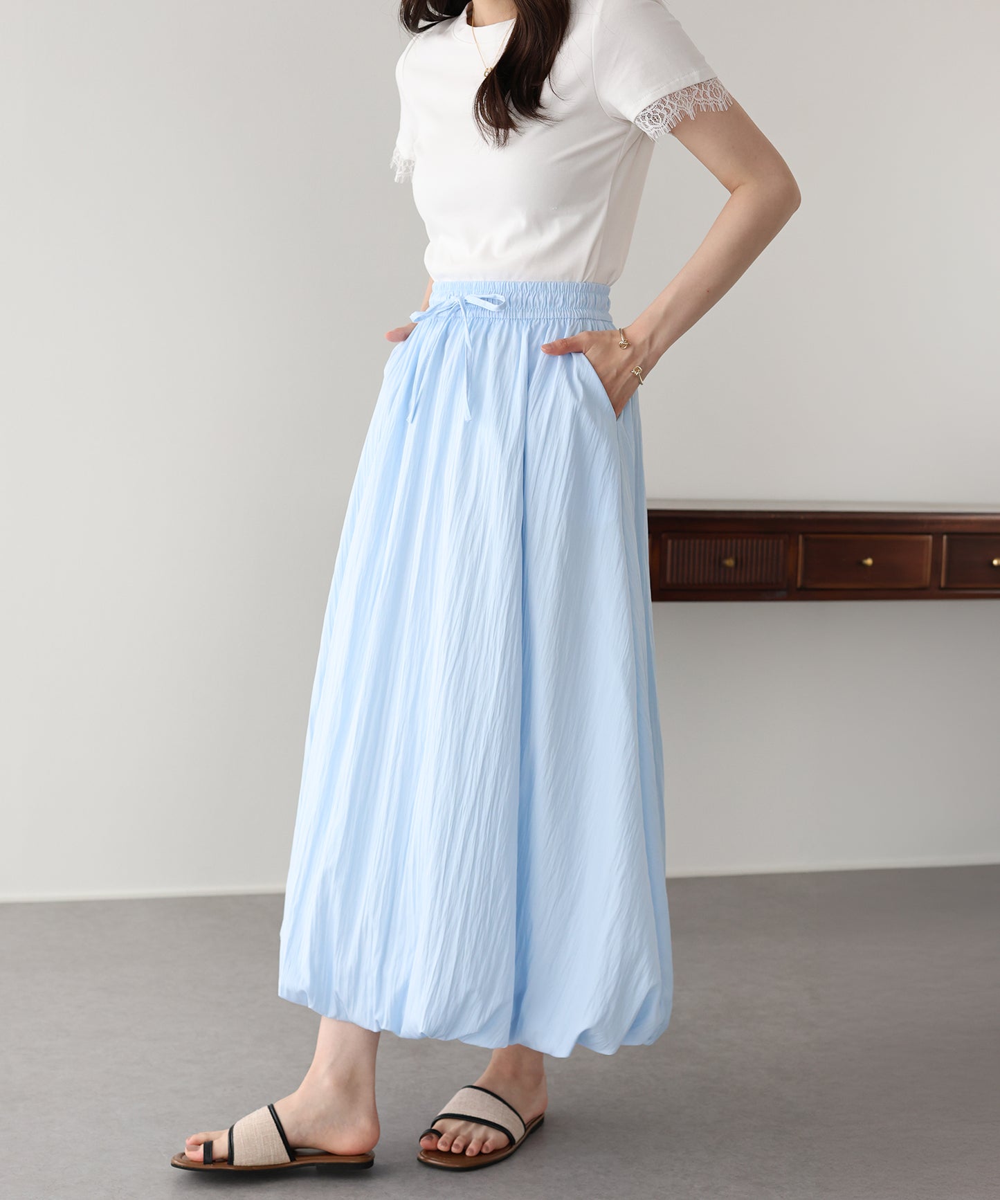 【早割5％OFF】バルーンロングスカート