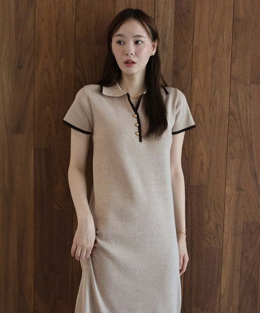 【早割5％OFF】バイカラースキッパーワンピース