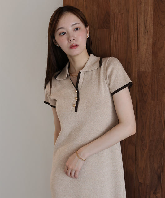 【早割5％OFF】バイカラースキッパーワンピース