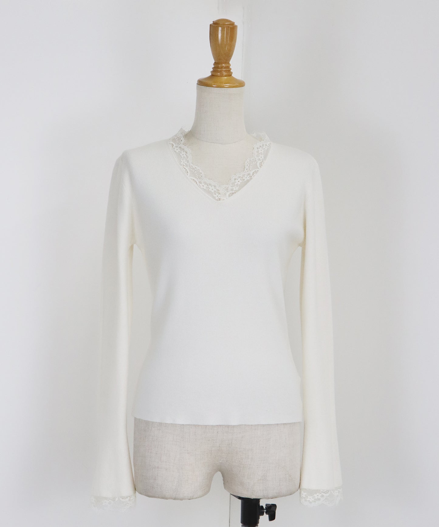 レースドッキングニット