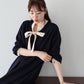 【早割5％OFF】バイカラーボウタイワンピース