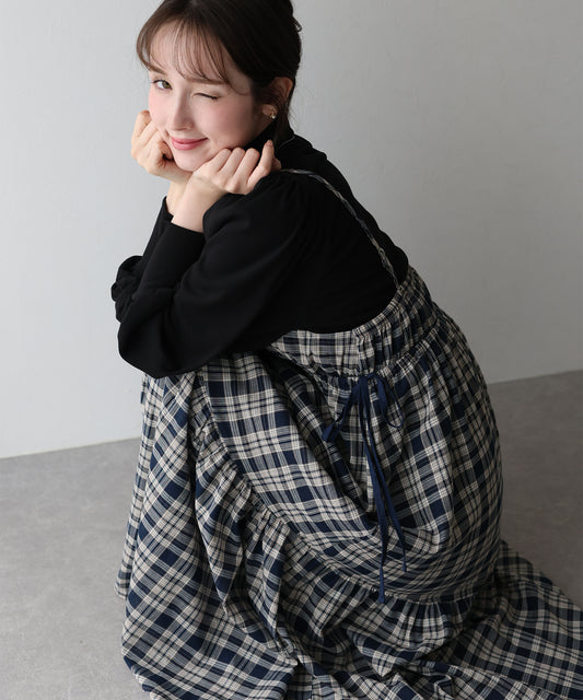 サイドリボンキャミワンピース