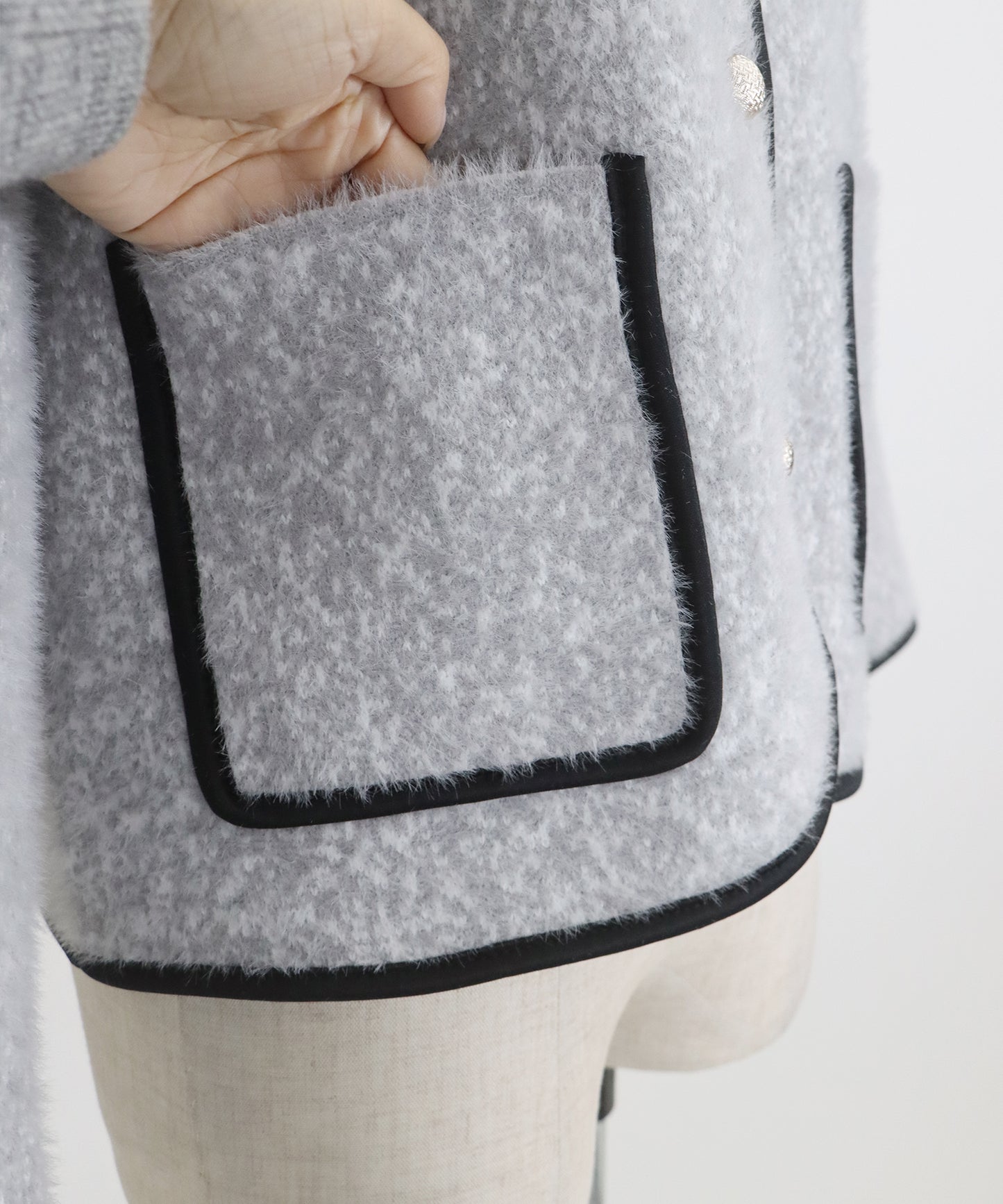 【SALE】ツイード風シャギージャケット