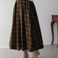 【SALE】丈が選べるチェックロングスカート