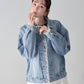 レースドッキングデニムジャケット